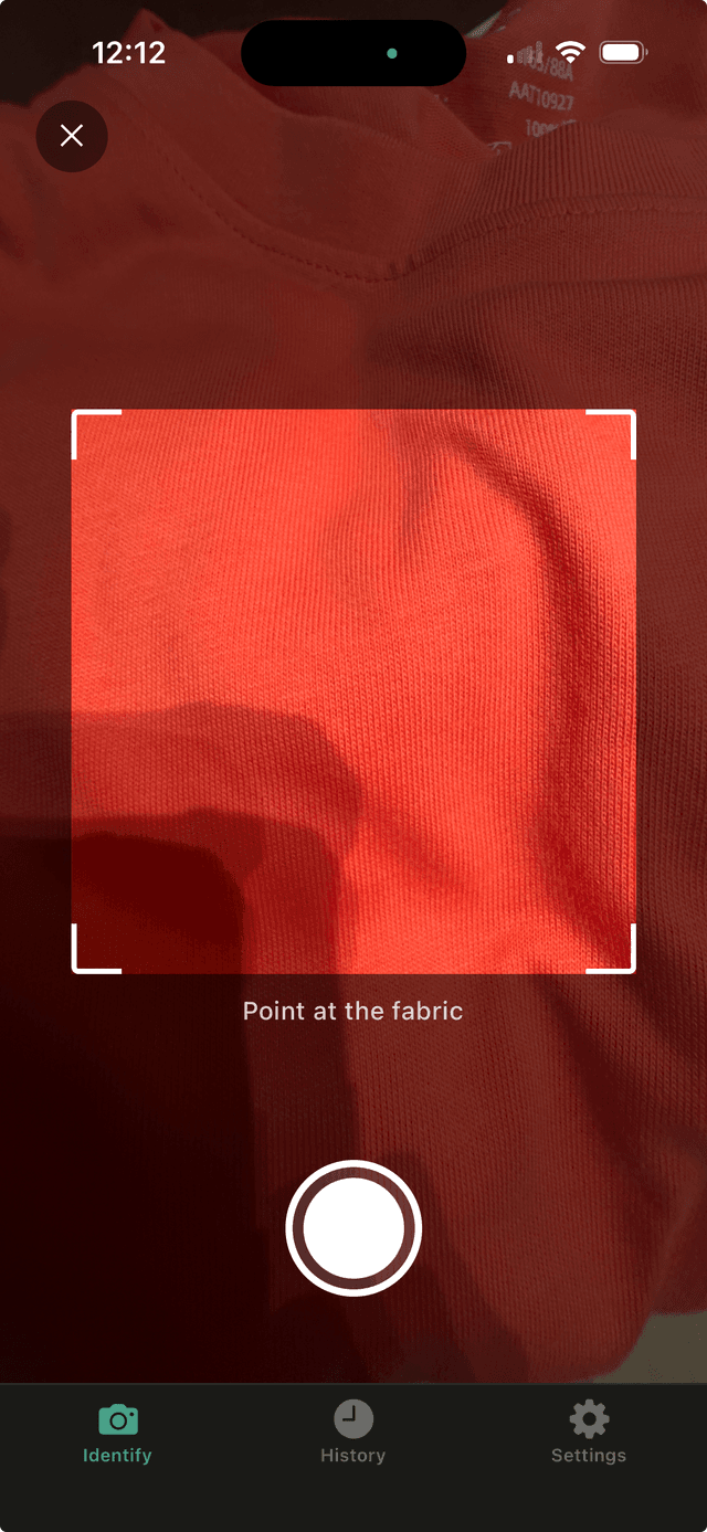 ClothDecode App Screenshot 2 - Fabric Identifier